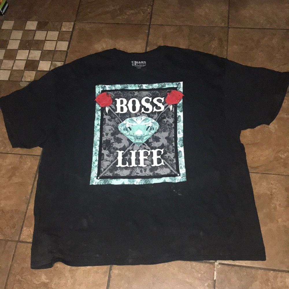 Big Men’s Hard Ten Cotton Tee